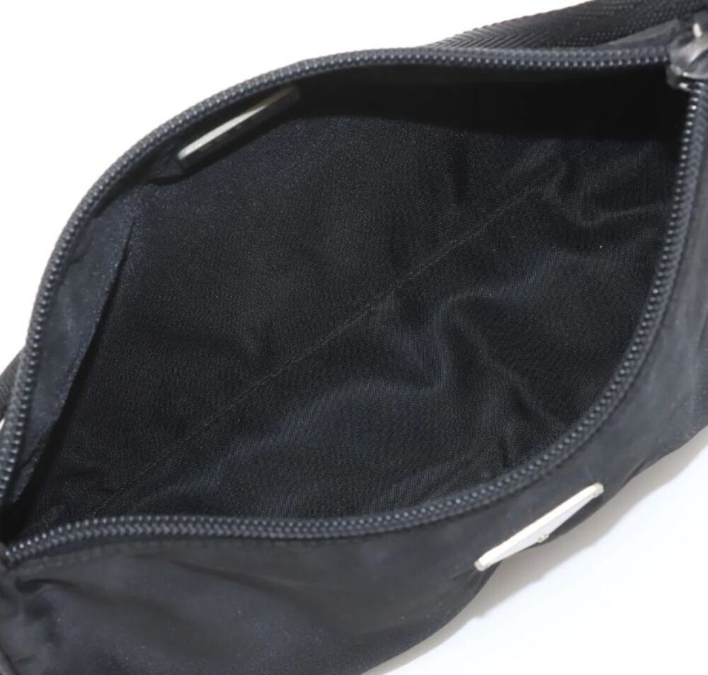 Prada tessuto nylon baguette bag vintage 1990s-2000s black - Picture 4 of 11
